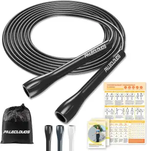 Springseil Verstellbares für Speed Skipping, PVC Springseil Erwachsene Fitness f