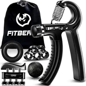 FitBeast Handtrainer Fingertrainer, Griffkraft Trainer Trainingsset - 5er-Pack,