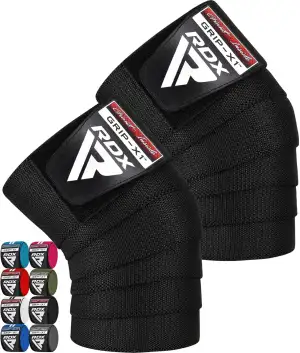 RDX Kniebandagen Krafttraining Fitness, Genehmigt IPL USPA, 200CM Lang Elastisch
