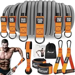 HPYGN 300lbs Resistance Bands Widerstandsbänder, Fitnessbänder Expander Tube Ban