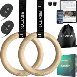 Turnringe Holz - Olympische Gymnastikringe für Crossfit, Ringe Calisthenics 32 m