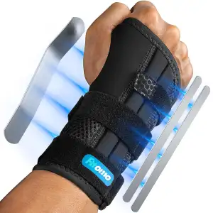 Fitomo Handgelenk Bandagen mit 3 Metallschienen und weicher Daumenöffnung, Banda