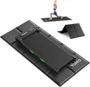 Yoleo Faltbare Bodenschutzmatte-160x75cm Laufband Matte, Schalldämmend Rutschfes