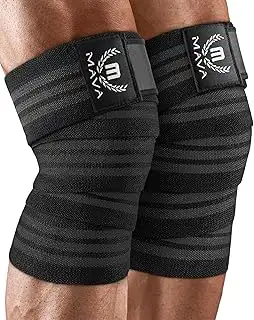 Mava Sports Kniebandage für Männer und Damen (Paar); Kniestütze für Cross Traini