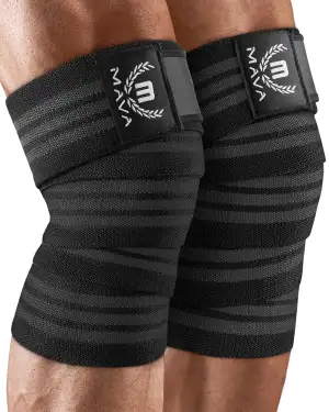 Mava Sports Kniebandage für Männer und Damen (Paar); Kniestütze für Cross Traini