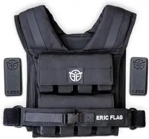 Eric Flag Gewichtsweste 20kg oder 10kg - Einstellbare Weighted Vest für Crosstra