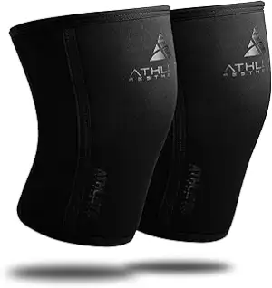 ATHLETIC AESTHETICS Kniebandagen (als Paar) für Krafttraining und Bodybuilding -