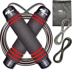 Profi-Springseil-Set mit 3 Seilen & Tasche – 3m Speed Rope mit Kugellager & Soft