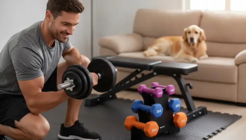 Gusseisen Kurzhantel-Set: Echte Gains für Dein Home-Gym
